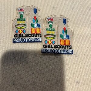 Girl Scouts Proud to Belong Patches- Cadette Multicolor- you get one
